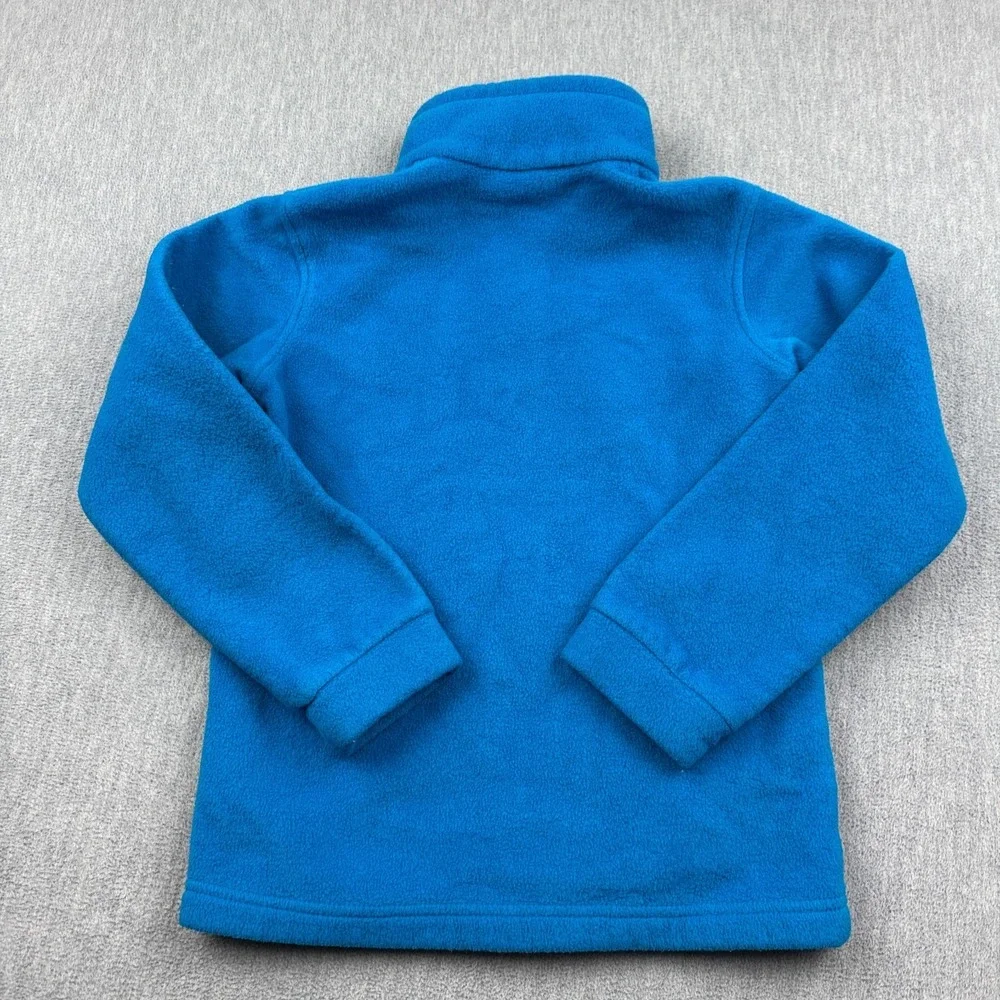 Columbia Jacket Kids Small 8 Blue Fleece Benton Springs Zip Pockets Outdoor Warm